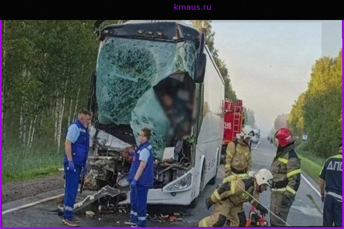 Крупное ДТП под Тюменью: автобус и грузовик столкнулись, есть погибший и 11 пострадавших